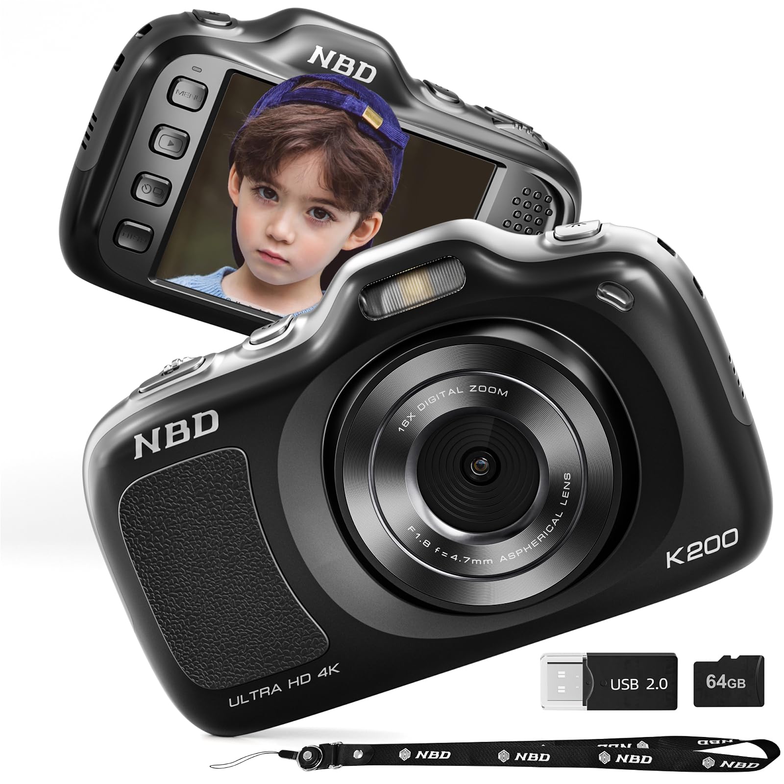 NBD 5K デジタルカメラ 64MP Amazon Canada: NBD 5K Digital Cameras for Photography Autofocus